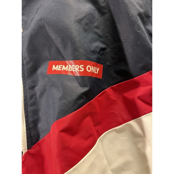 Members Only Men Jacket|Size XL| Colorblock|Windbreaker Logo Hooded Full Zip - Picture 3 of 15